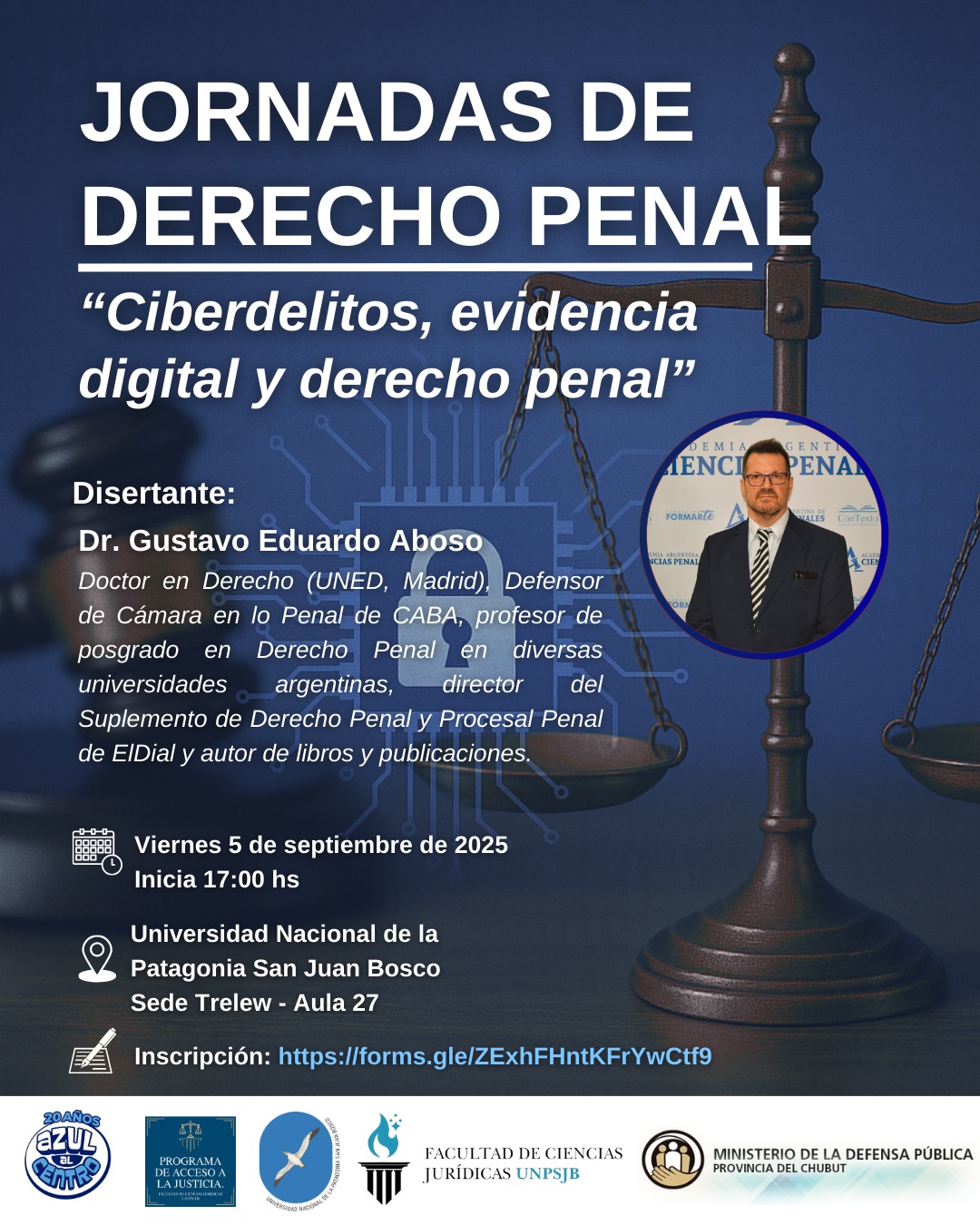 JORNADAS DE DERECHO PENAL: “Ciberdelitos, evidencia digital y derecho penal”