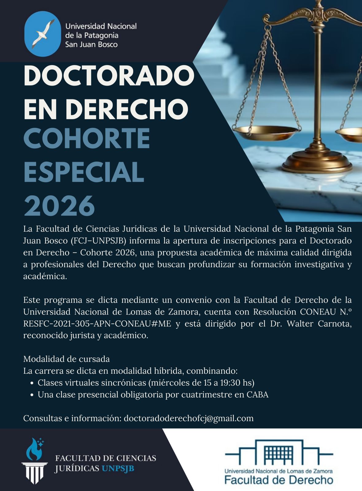 DOCTORADO EN DERECHO – COHORTE ESPECIAL 2026